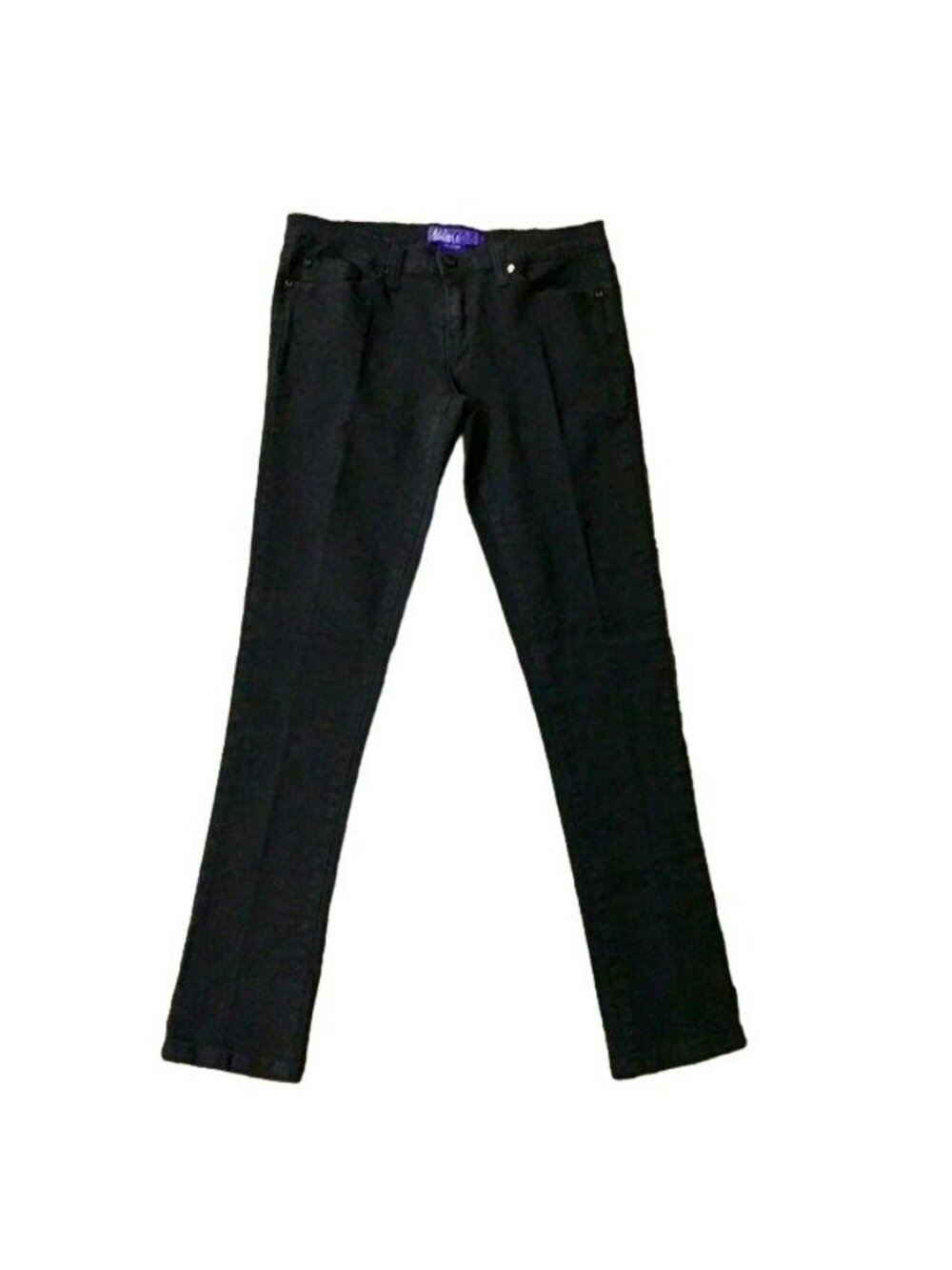 Miley Cyrus Max Azria Skinny Jeans Juniors 13 Black Low Rise Stretch Denim